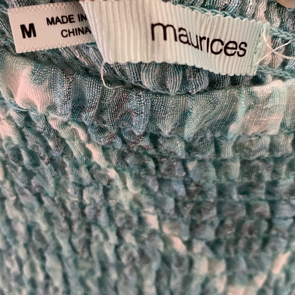 3/$15 Maurices Robins Egg Blue Strapless Maxi Dress Size Medium - Picture 4 of 6